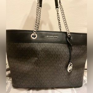 Michael Kors Tote with Chain + Leather Strap